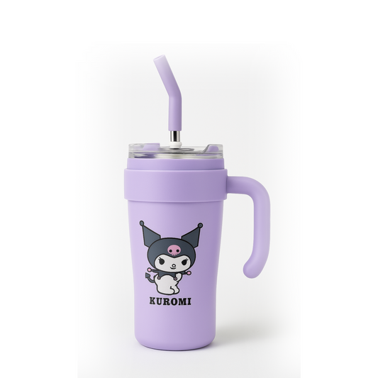 Kuromi Steel Sipper Stainless Tumbler – Hot & Cold Drinkware